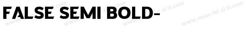 false Semi bold字体转换